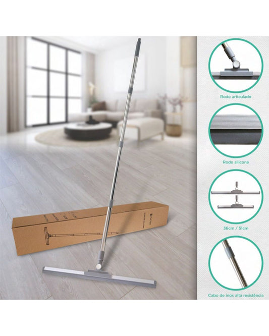 Rodo de Silicone com Cabo Inox 160cm – Lâmina 51cm