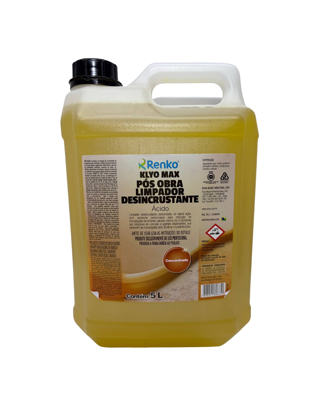 Klyo Max – Limpador Desincrustante Ácido Concentrado