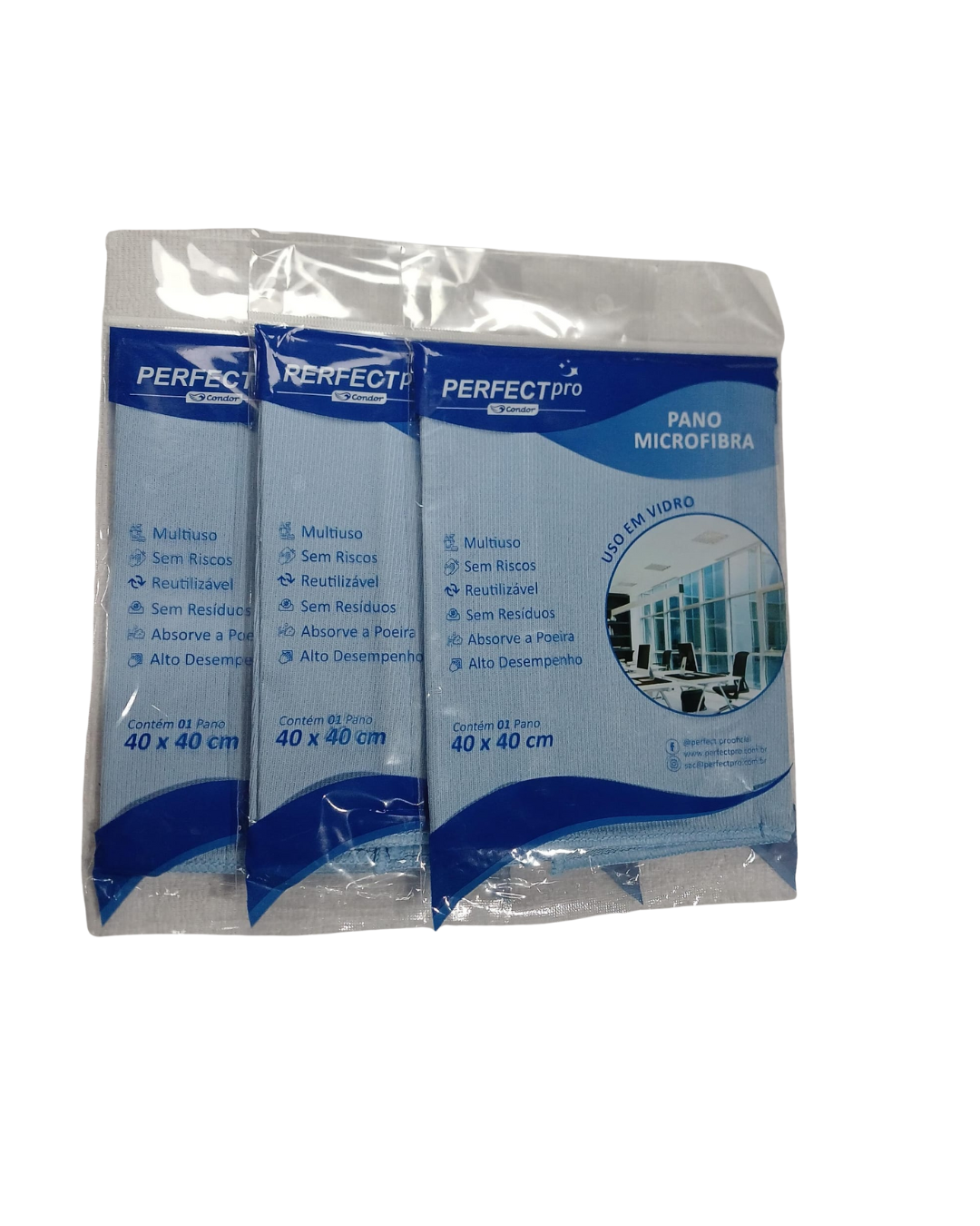Kit 3 Panos Microfibra
